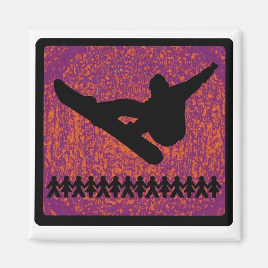 Snowboard Right ALINE Magnet (Vorne)