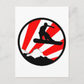 Snowboard: Rochen Postkarte (Vorderseite)