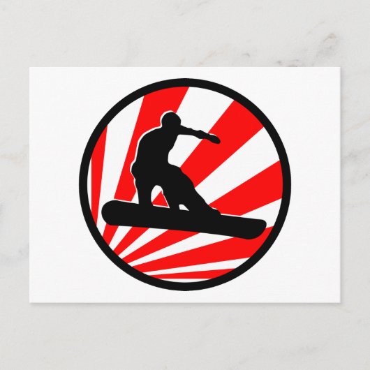 Snowboard: Rochen Postkarte (Vorderseite)