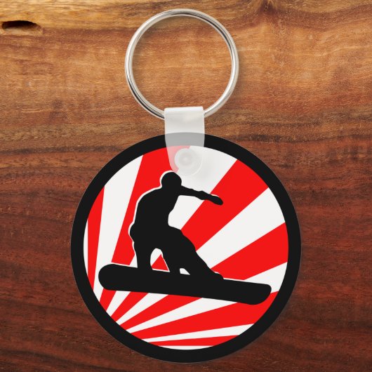 Snowboard. Rochen. Schlüsselanhänger (Vorderseite)