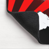 Snowboard. rot mousepad (Ecke)