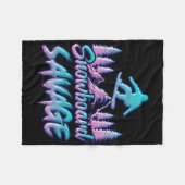 Snowboard Savage Funny Snowboarder Kinder Snowboar Fleecedecke (Vorderseite (Horizontal))