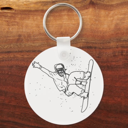 Snowboard Schlüsselanhänger (Vorderseite)