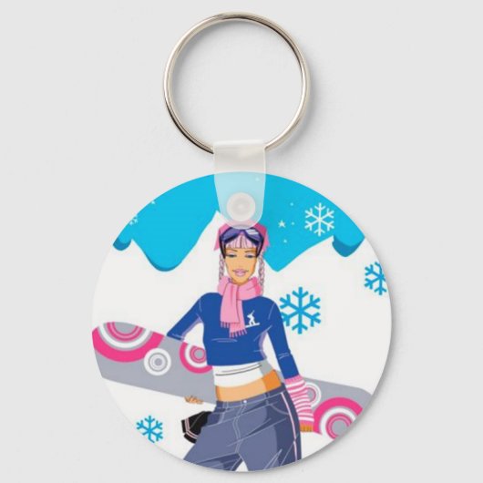 Snowboard-Schlüsselanhänger Schlüsselanhänger (Vorderseite)