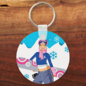 Snowboard-Schlüsselanhänger Schlüsselanhänger (Vorderseite)