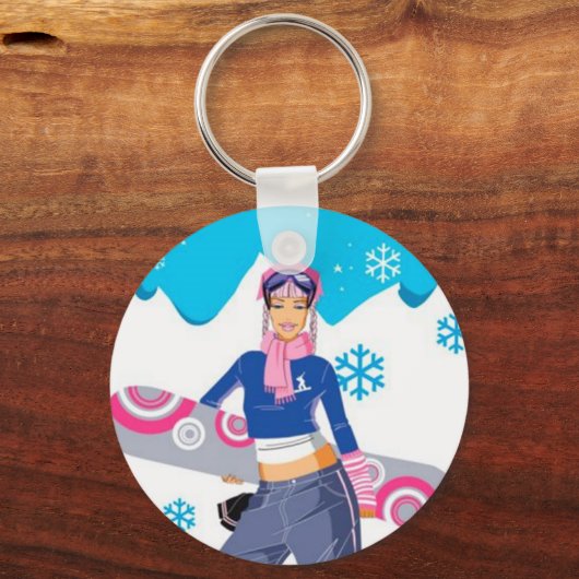 Snowboard-Schlüsselanhänger Schlüsselanhänger (Vorderseite)