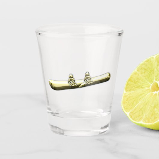 Snowboard Schnapsglas (Vorderseite)