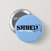 Snowboard. Shred. Button (Vorne & Hinten)
