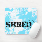 Snowboard. Shred. Mousepad (Mit Mouse)
