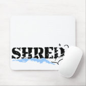 Snowboard. Shred. Mousepad (Mit Mouse)