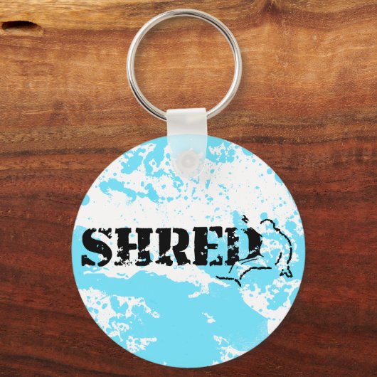 Snowboard. Shred. Schlüsselanhänger (Vorderseite)