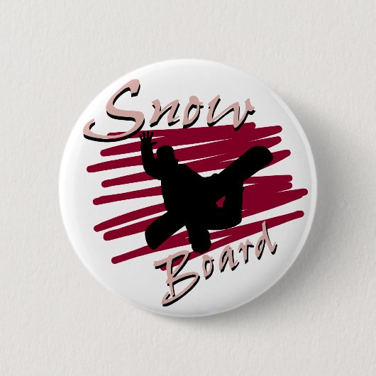 Snowboard-Silhouette Button (Vorderseite)