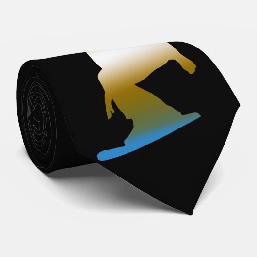Snowboard-Silhouette Krawatte (Gerollt)