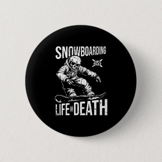 Snowboard Skeleton Snowboarding - Winter Sports Sn Button