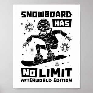 Snowboard Skelett Wintersport - Snowboarden Sn Poster