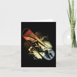 Snowboard Sketch Vintag Snowboarden Alp Snowboarde Karte