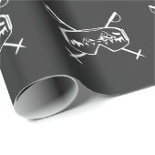 Snowboard Ski Goggles Snow Sport Mountains Geschenkpapier (Rolleneckpunkt)