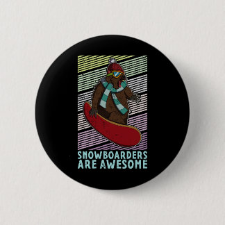 Snowboard Skifahren Snowboarder Wettbewerb Button