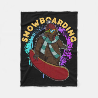 Snowboard Skifahren Snowboarder Wettbewerb Fleecedecke