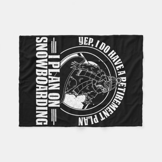 Snowboard Skifahren Snowboarder Wettbewerb Fleecedecke (Vorderseite (Horizontal))