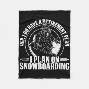 Snowboard Skifahren Snowboarder Wettbewerb Fleecedecke
