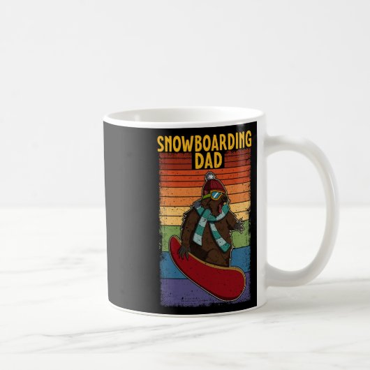 Snowboard Skifahren Snowboarder Wettbewerb Kaffeetasse (Rechts)