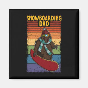 Snowboard Skifahren Snowboarder Wettbewerb Magnet