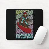 Snowboard Skifahren Snowboarder Wettbewerb Mousepad (Mit Mouse)