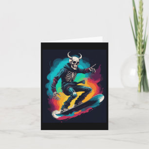 Snowboard Skull Snowboarden Skull Snowboarder Sku Karte