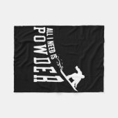 Snowboard Snowboard Alles, was ich brauche, ist Pu Fleecedecke (Vorderseite (Horizontal))