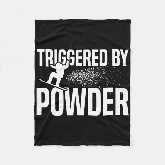 Snowboard-Snowboard, ausgelöst durch Pulver 1 Fleecedecke (Vorderseite)