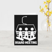 Snowboard Snowboard Funny Snowboarder Karte (Gelbe Blume)