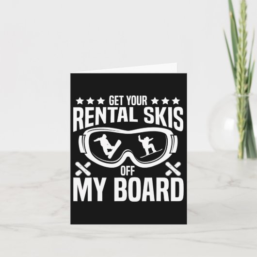 Snowboard-Snowboard - Mietwagen von mir Karte (Vorderseite)