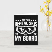 Snowboard-Snowboard - Mietwagen von mir Karte (Gelbe Blume)