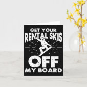 Snowboard-Snowboard - Mietwagen von mir Karte (Gelbe Blume)