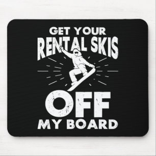 Snowboard-Snowboard - Mietwagen von mir Mousepad