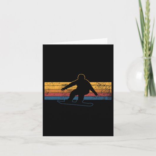 Snowboard Snowboard Snowboarder Karte (Vorderseite)