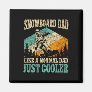 Snowboard Snowboard Vater Vater Vintag Retro Sn Magnet