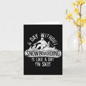 Snowboard-Snowboard Vintag 14 Karte (Gelbe Blume)