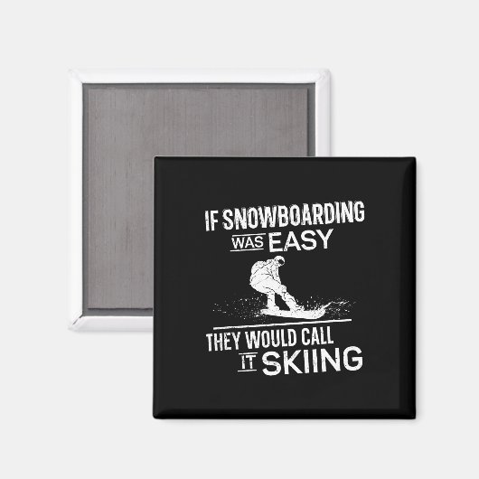 Snowboard Snowboard Vintag 3 Magnet (Vorderseite/Rückseite)