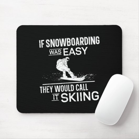 Snowboard Snowboard Vintag 3 Mousepad (Mit Mouse)