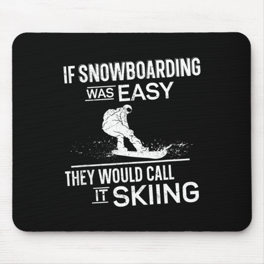 Snowboard Snowboard Vintag 3 Mousepad (Vorne)