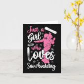 Snowboard Snowboard Vintag Girl 2 Karte (Gelbe Blume)