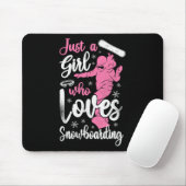 Snowboard Snowboard Vintag Girl 2 Mousepad (Mit Mouse)