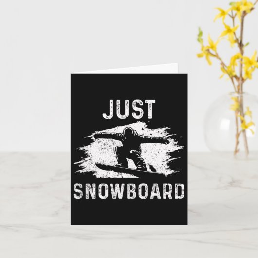 Snowboard Snowboard Vintag Nur Snowboard Karte (Gelbe Blume)