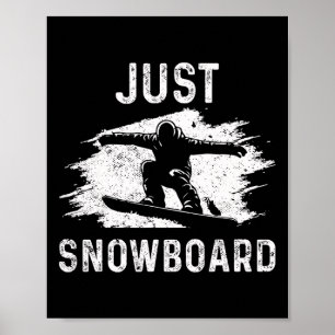 Snowboard Snowboard Vintag Nur Snowboard Poster