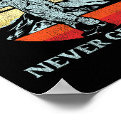 Snowboard-Snowboard Vintag Retro-Kinder von W Poster (Ecke)