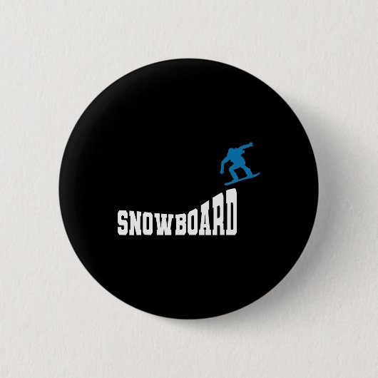 Snowboard Snowboard Vintag Retro Snowboard 2 Button (Vorderseite)