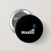 Snowboard Snowboard Vintag Retro Snowboard 2 Button (Vorne & Hinten)