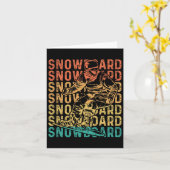 Snowboard Snowboard Vintag Retro Snowboard Karte (Gelbe Blume)